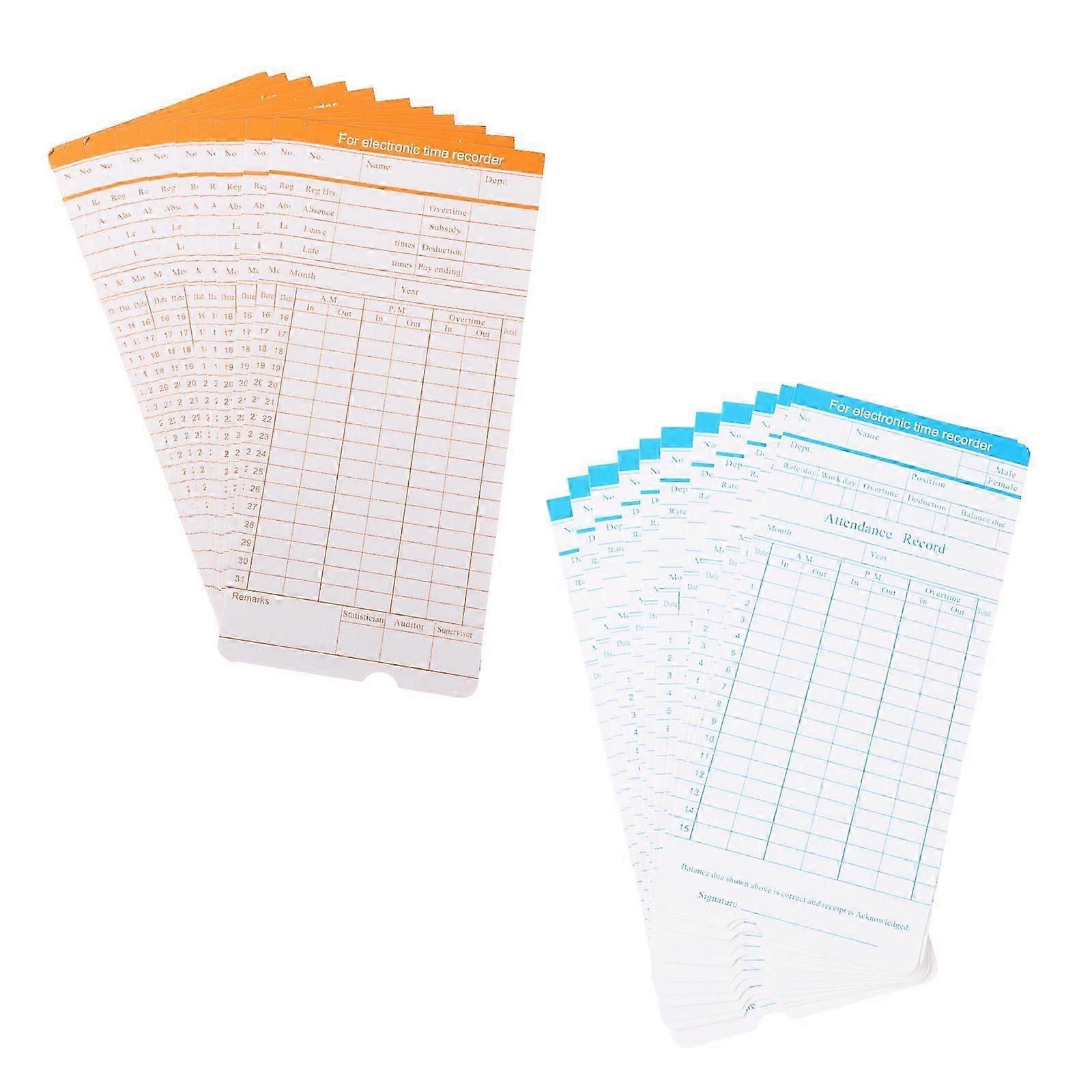 Carte de pointage pour usage interne (1 jeu)