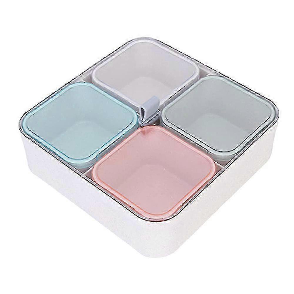 Divided Containers With Clear Lids Serving Platter
