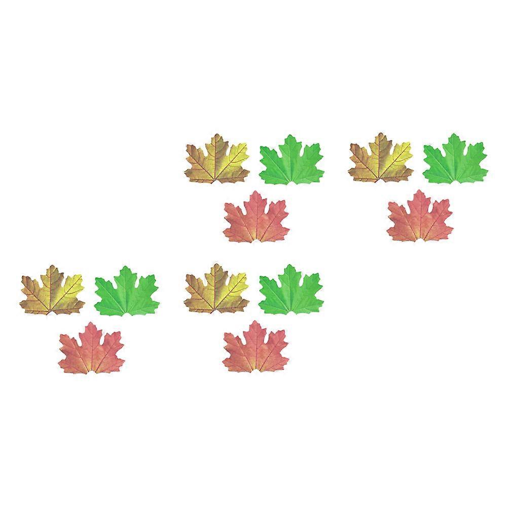 Maple Leaf Memo Notes Paper Note Stickers for Noting 12Pcs Assorted Color