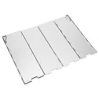 8/10 Płyta Składana zewnętrzna przednia szyba kempingowa Kuchenka gazowa ze stopu aluminium Przednia szyba Piknik Camping Kuchenka Palnik Wiatroszczelny ekran
