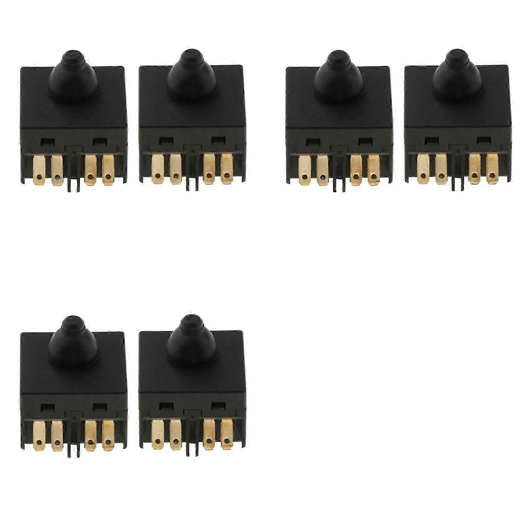 6Pcs Angle Grinder Switch Push Button Switch compatible with 100Mm 4In Angle Grinder 100 Polisher Accessory Push Button Switch