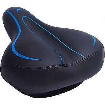 Sillines de bicicleta súper compatibles, impermeables, suaves y transpirables, compatibles con bicicletas de carretera, de montaña, estáticas y plegables (azul).