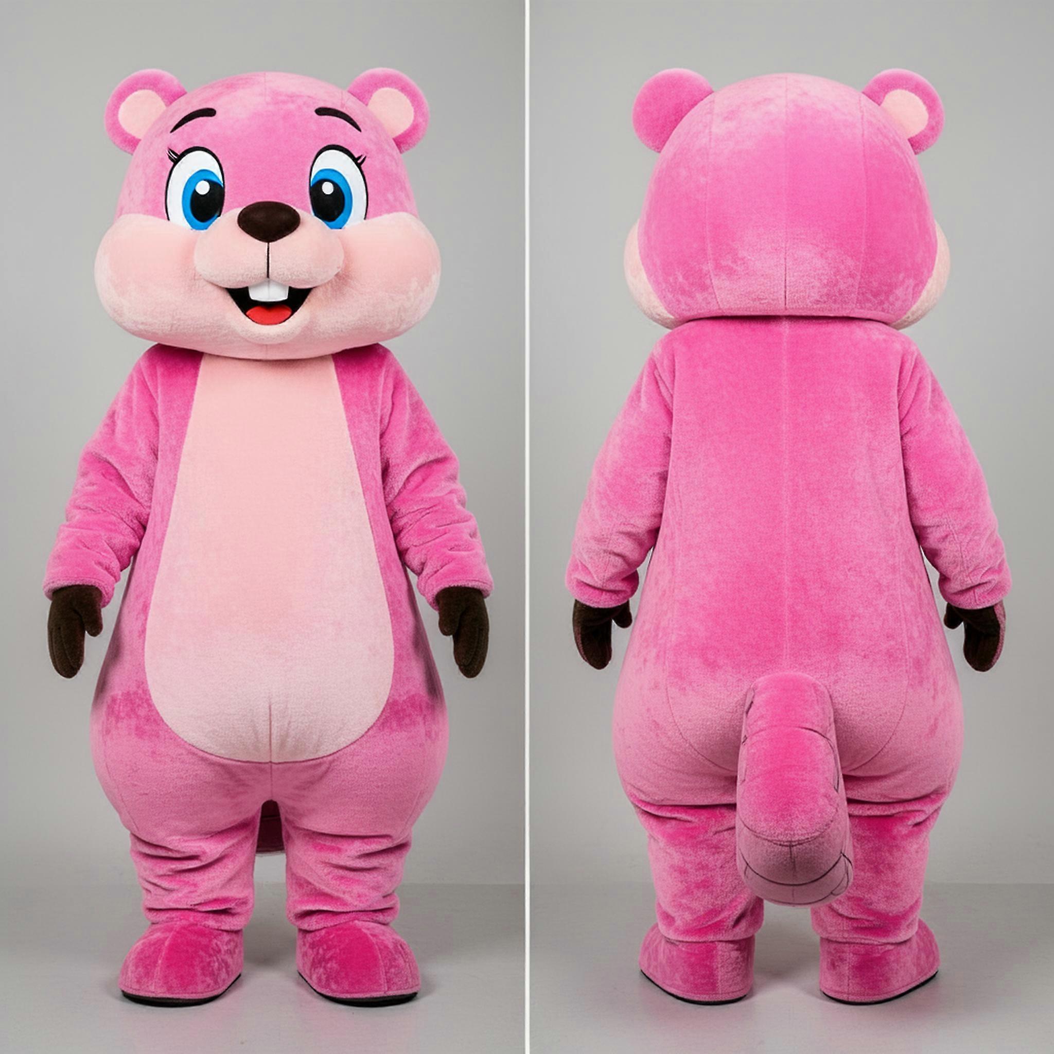 MASTICOT Pink Soft Beaver Mascot