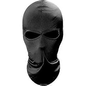 Ski Moto Bike Gesichtsmaske Leichte weiche Lycraspandex atmungsaktive vielseitige winddichte Sportmützen Helm Innenschuh - Unisex Größe schwarz
