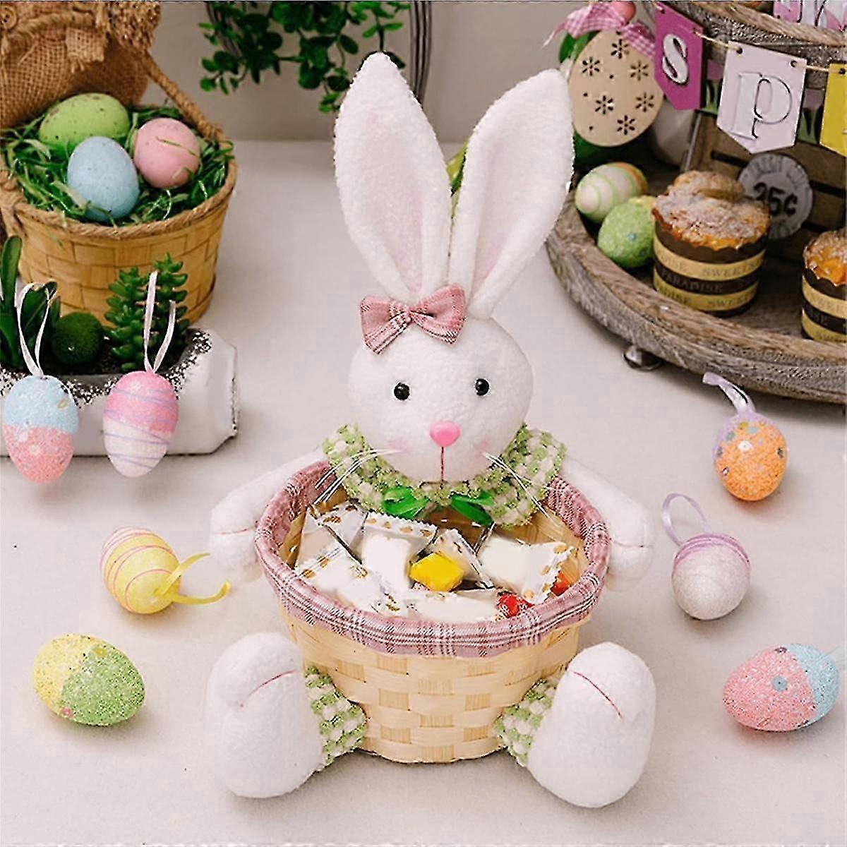 Easter Candy Dish, Bunny Easter Basket, Easter Candy Storage Basket, Gift Box For Table Decor Easter Gift,b