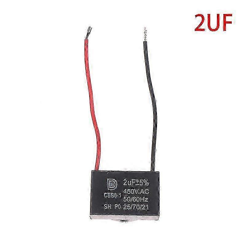 Ceiling fan capacitor CBB61 450V 1uF-12uF with rectangle terminals