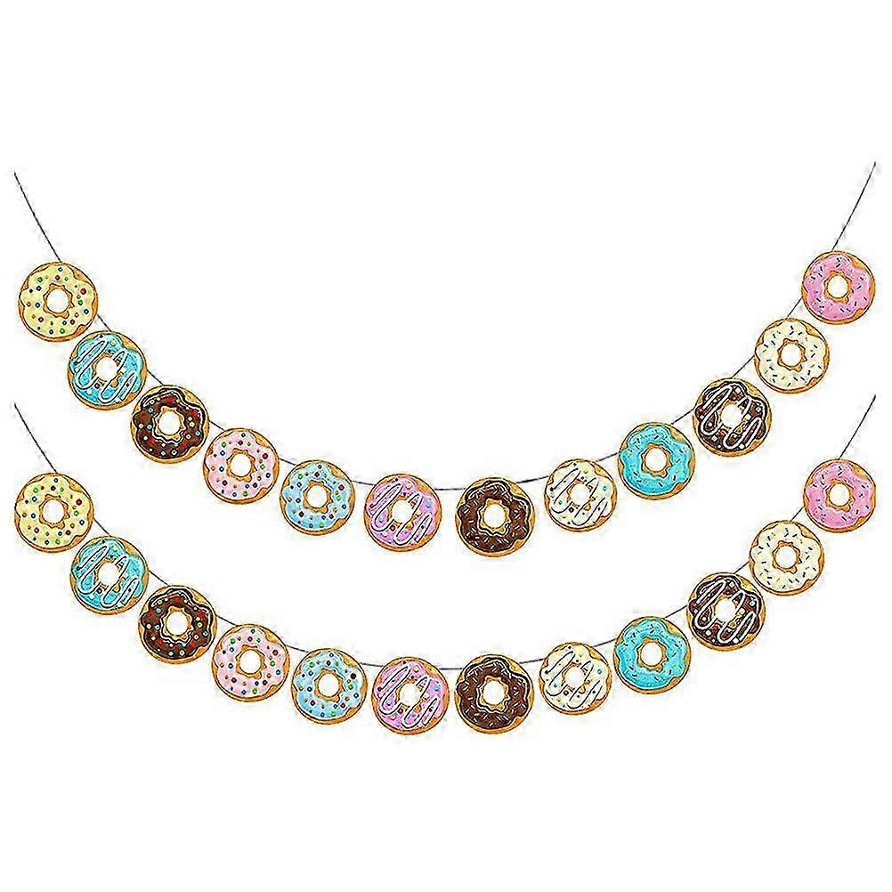 Donut Theme Paper Bunting Set