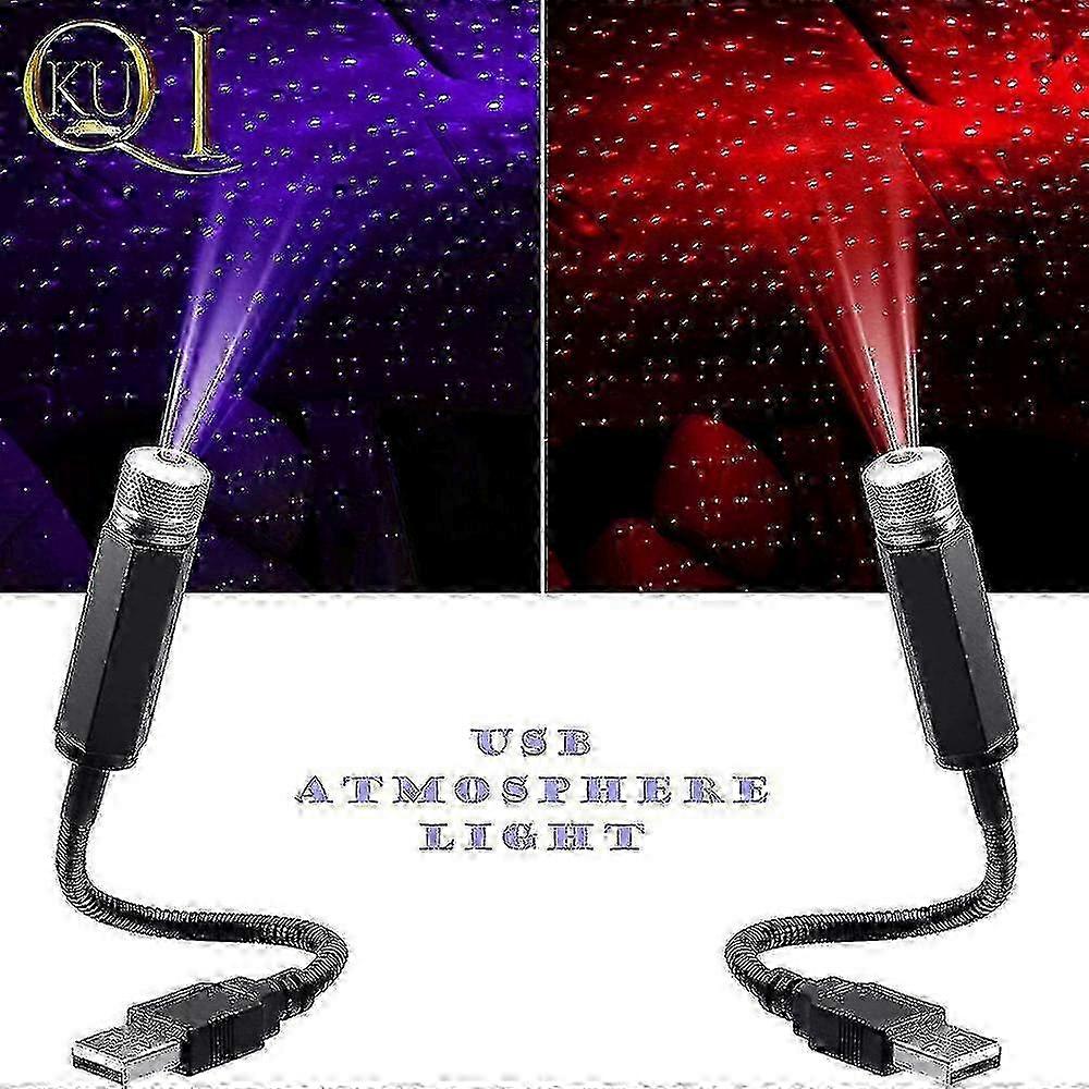 Car Interior Decor Purple Star Night Light