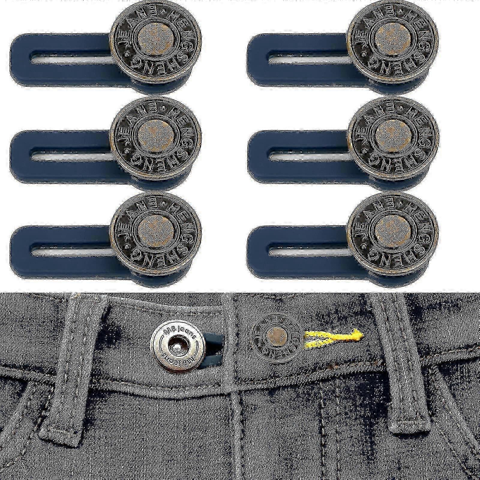 Trousers button extender - 6 sets adjustable waist extender