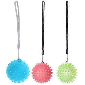 Finger-Handgriff-Massageball, Massageroller mit Noppenball, weich und komfortabel zur Stresslinderung, Rehabilitationsübungen, Grün IWD