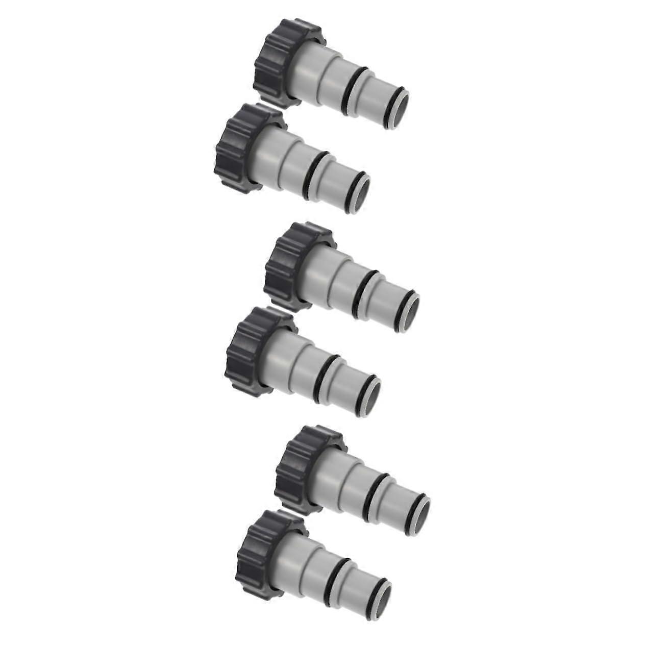 6 Pack Threaded Pool Hose Adapter Set, Quick Connect Fittings for Fast Replacement
