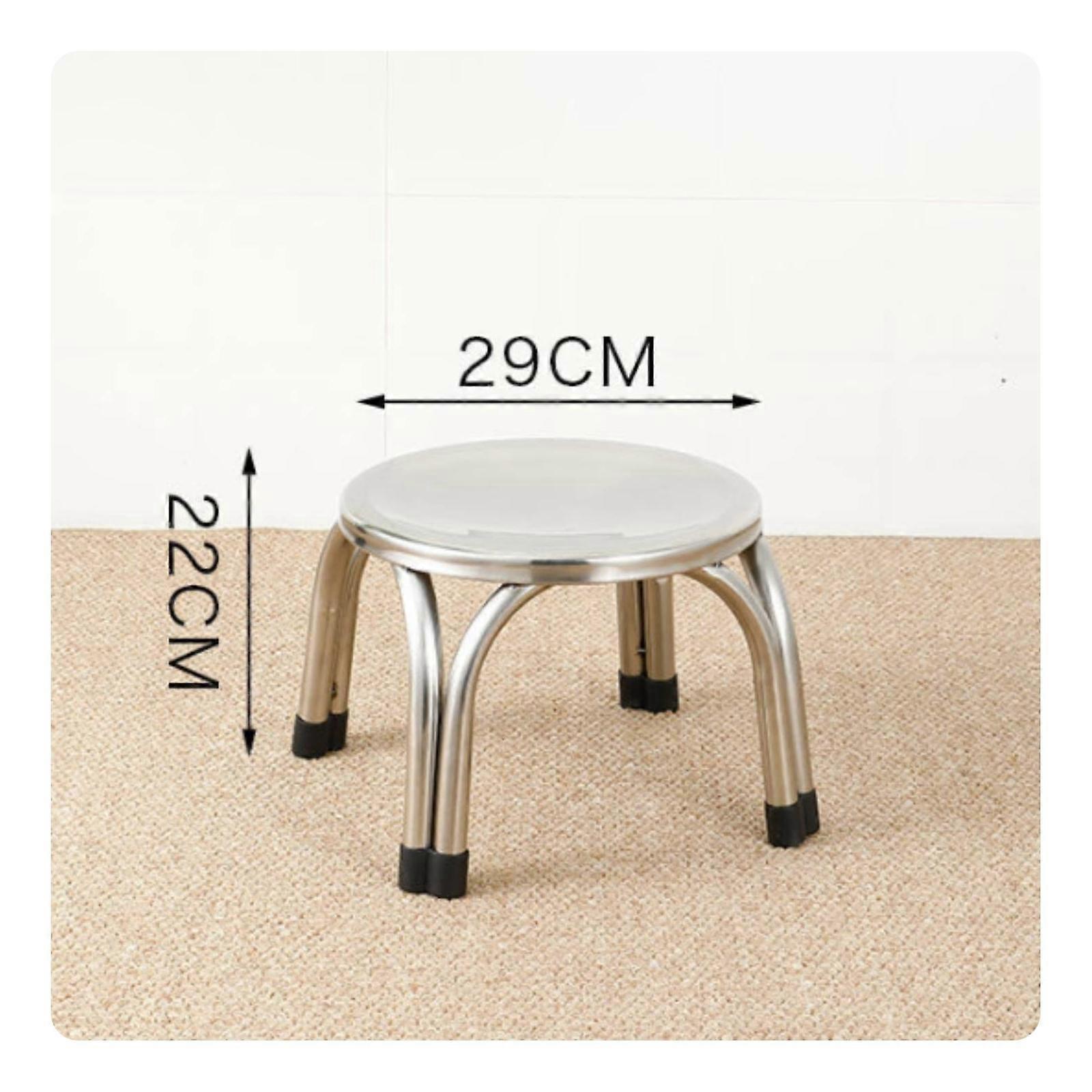 Stainless Metal Stool Compact Stackable Stool Minimalist Furniture for Kitchen,
