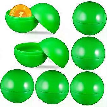 25 Pcs Green Plastic Lottery Balls for Raffles and Games