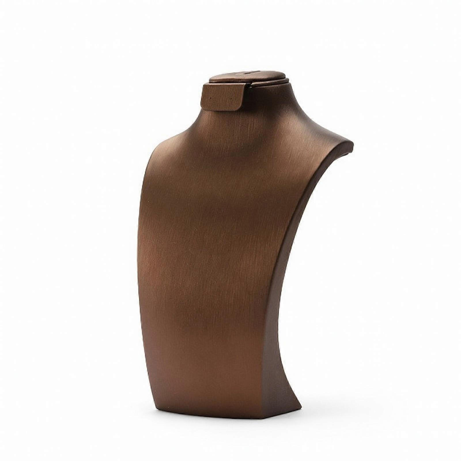 Refined Jewelry Display Bust | Smooth Solid Finish, Upright Torso Shape,