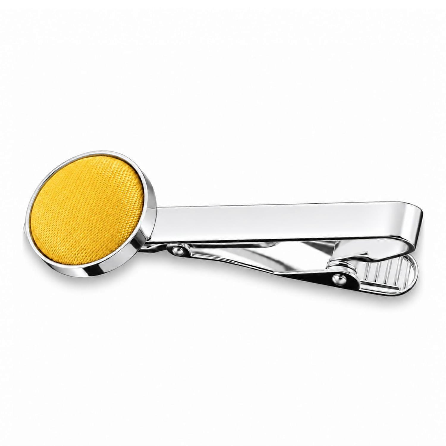 Marigold Plain Satin Tie Clip
