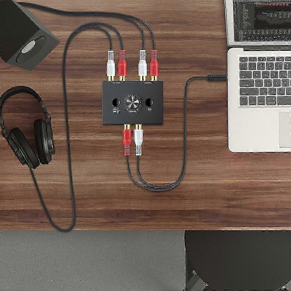 2-Way o Switch with Mute Function for L/R Stereo Devices