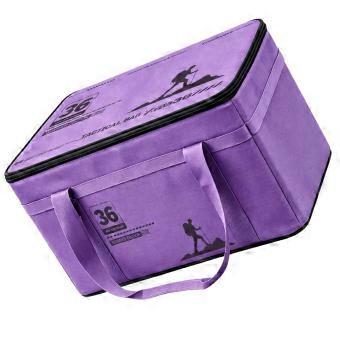 Camping Cookware Storage Bag for Utensils and Small Camping Items, with Fabric Body, Zippered Lid, and Hand-Carry Design  Purple