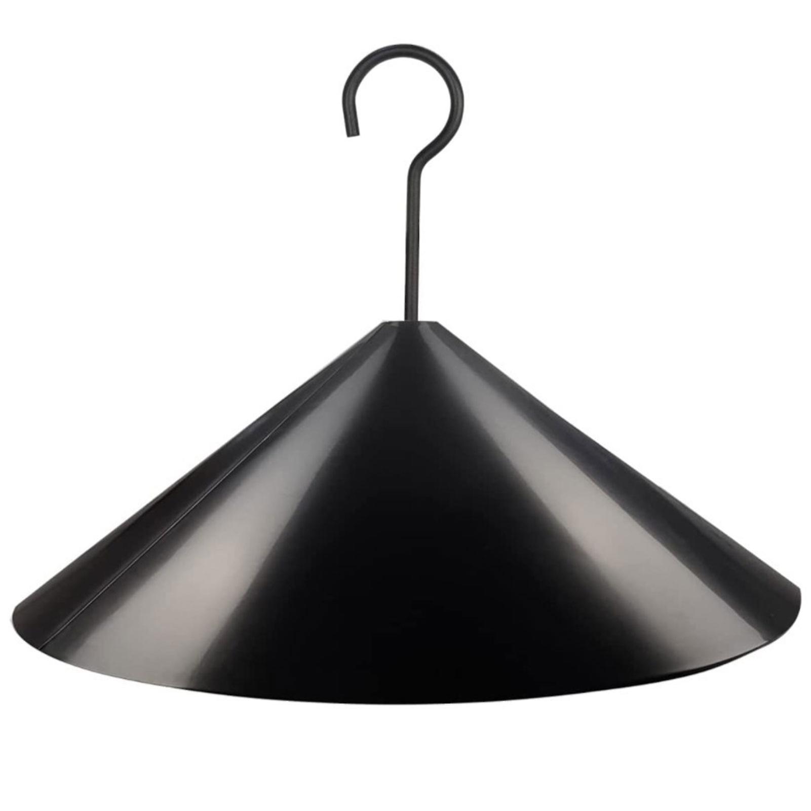 Black Baffle Ring With Metal Hook Mini Hummingbird Feeding