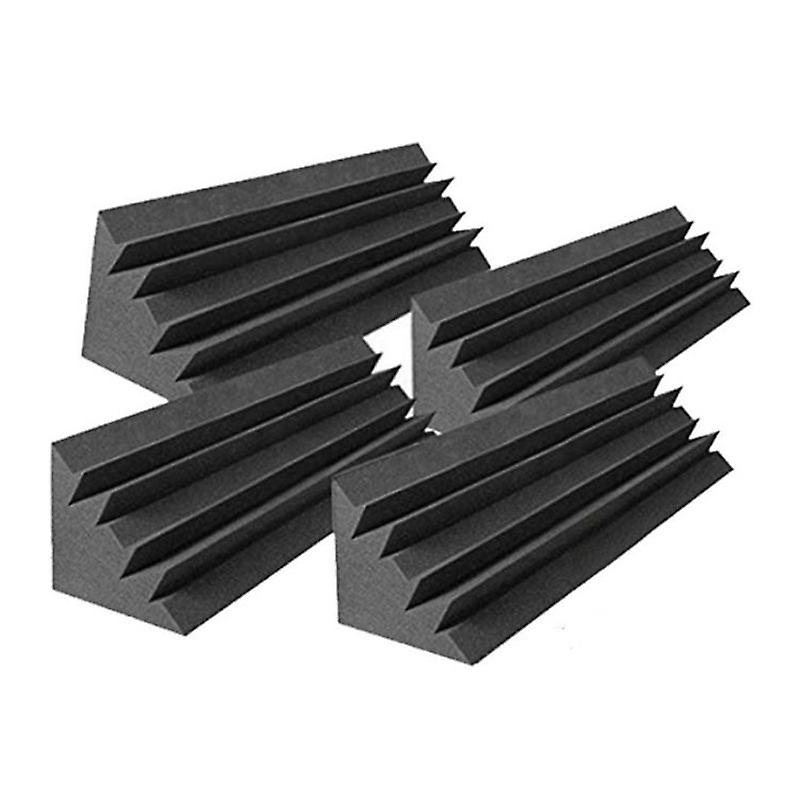 4 stk akustiske paneler Studio akustisk lydisoleret skum, lydbehandling fælde hjørne, lydpaneler wedg