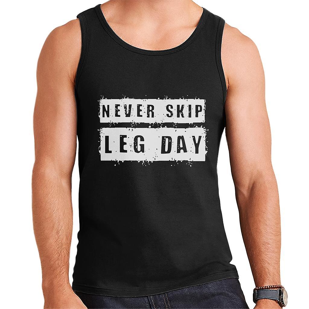 Hoppa aldrig över benet dagen mäns väst