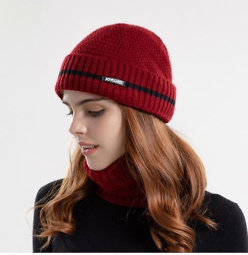 الشتاء في الهواء الطلق محبوك قبعة الرجال قبعة مريلة دعوى المرأة سميكة الدافئة البلوفر قبعة زوجين نفس النمط بدلة