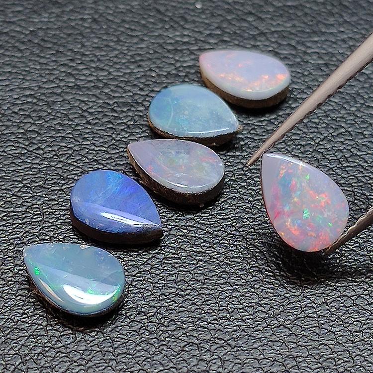 Doublet Australian Opal Pear 3.65ct awo23