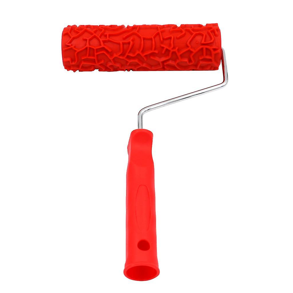 7-Inch Assorted Embossed Pattern Painting Roller with Plastic Handle 4