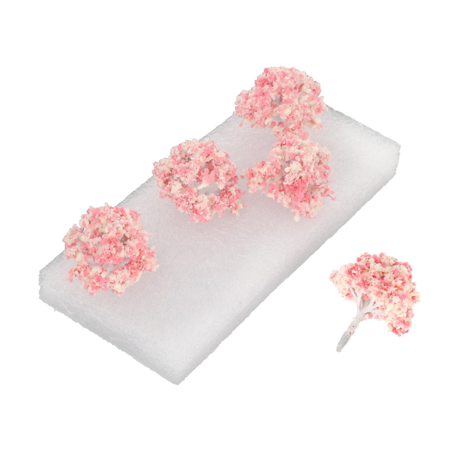 Model Trees N scale for Architecture Railways Street Diorama DIY Pink