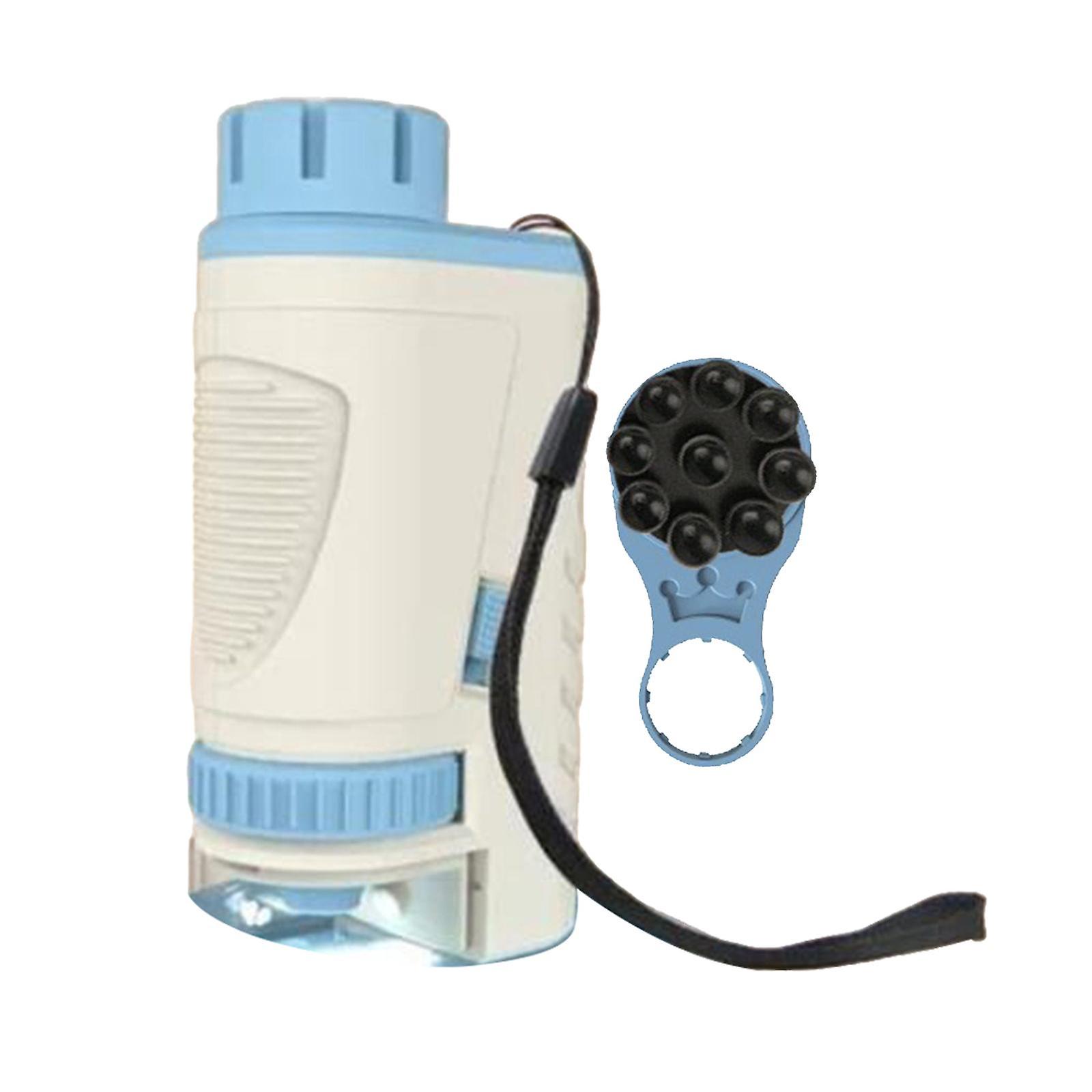 Pocket Microscope Science Toys STEM Educational Microscope Kit for Kids Blue