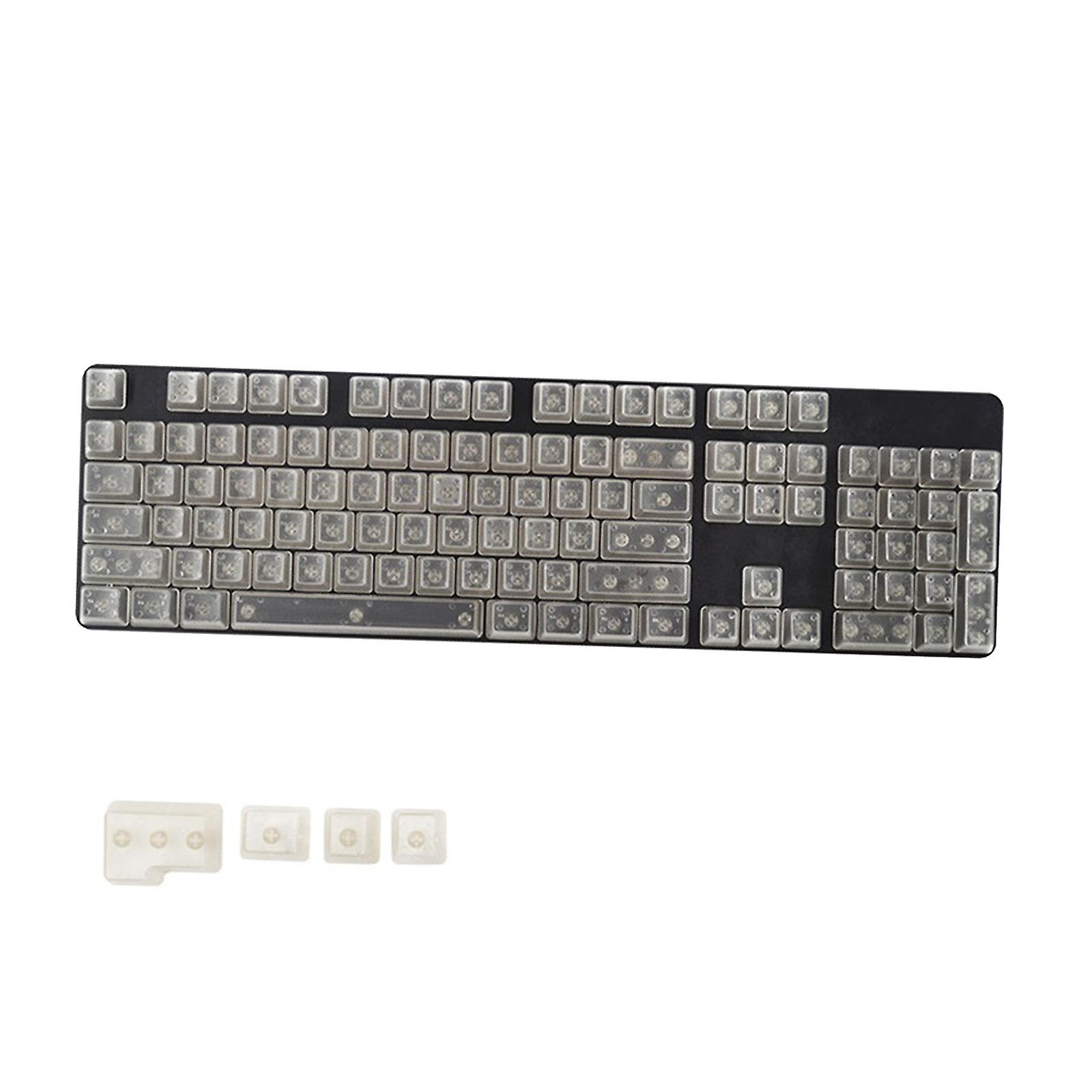 DIY Transparent Keycaps ABS Matte Treatment RGB for CHERRY MX/Clone Switches Fully Transparent