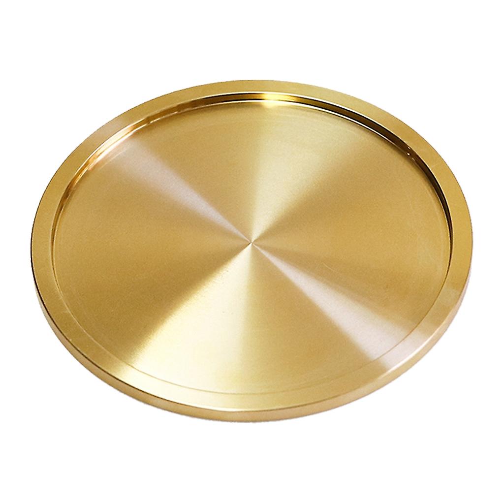 Coasters Cup Tea Tray Copper Coaster Gold Teacup Round Mat Serving Table Decor