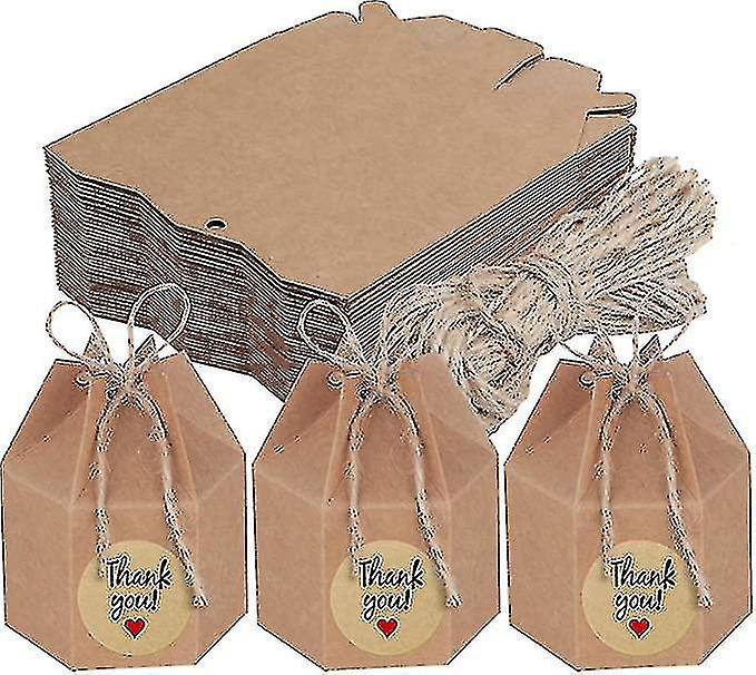 50pcs Handcraft Paper Candy Box Wedding Candy Boxes Diy Party Gift Box