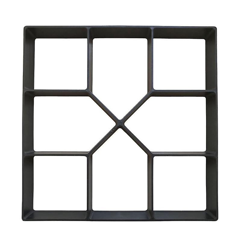 40cmx40cm Cement Brick Concrete Paver DIY Plastic Path Maker Square Paving Mold