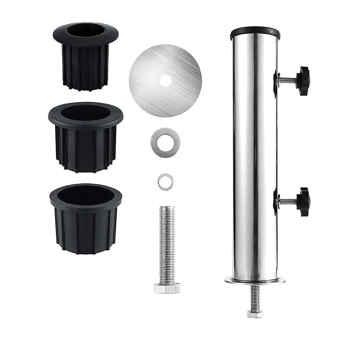 Paraplystång Mount Stand Tube Set, Utomhus Parasoll Bashållare Sätt in Rörhylsa, för utsidan Gar