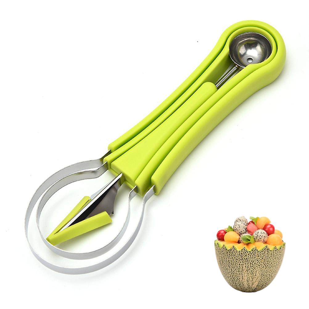 Melon Ball Spoon Set Stainless Steel Fruit Slicer with Seed Remover Watermelon Cutter and Pulp Separator
