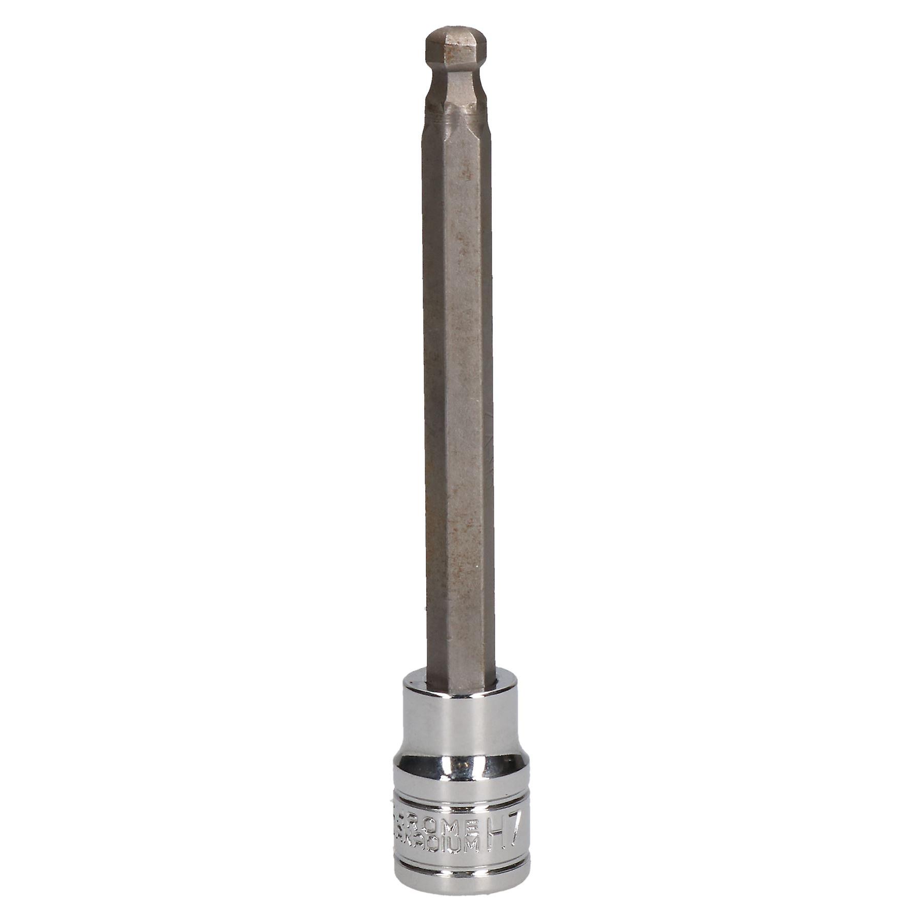 8mm 3/8" Drive Long Ball Ended Hex Allen Key Socket Bit 85mm Deep Reach CR-V