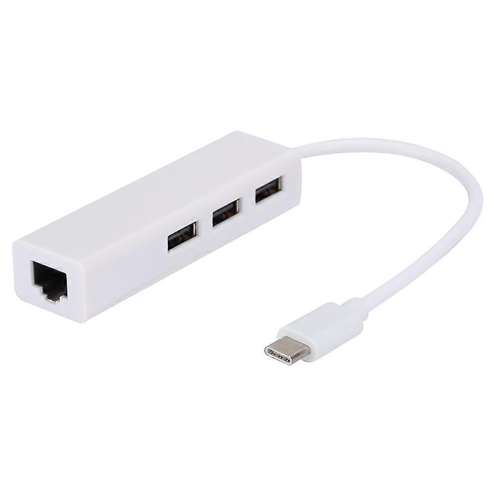 USB 3.1 to RJ45 USB 2.0 Network Card Cable Adapter 3A 100W PD TypeC to HUB for Data Transmission A-B