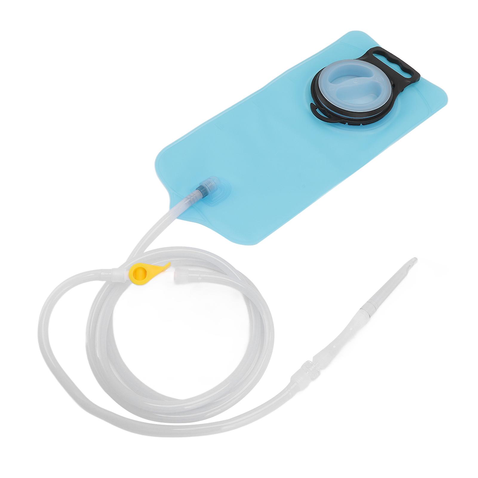 TPU Home Enema Bag Kit Hose S Hook Cleaning Nozzle Storage Bag Enema Bag Set for Bathing Hospital 2L 