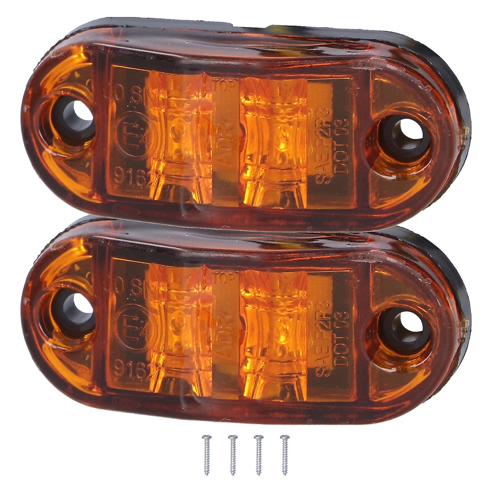 2LED turn signal lamp for trucks 10-30V high brightness yellow