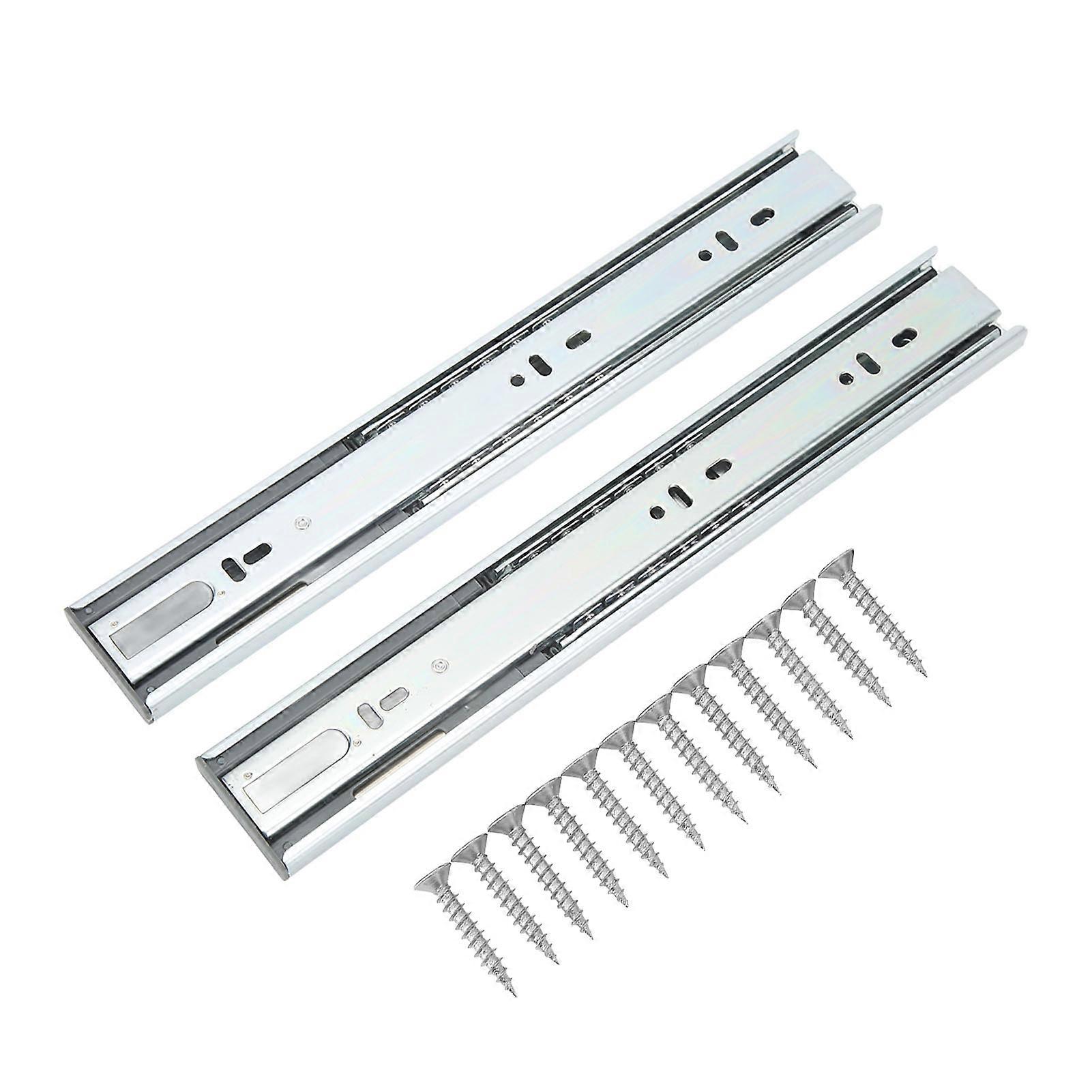 2 Pcs Drawer Slides 12in 30KG Load Capacity Ball Bearing Cabinet Rails Tool for RVs Yachts Home Use