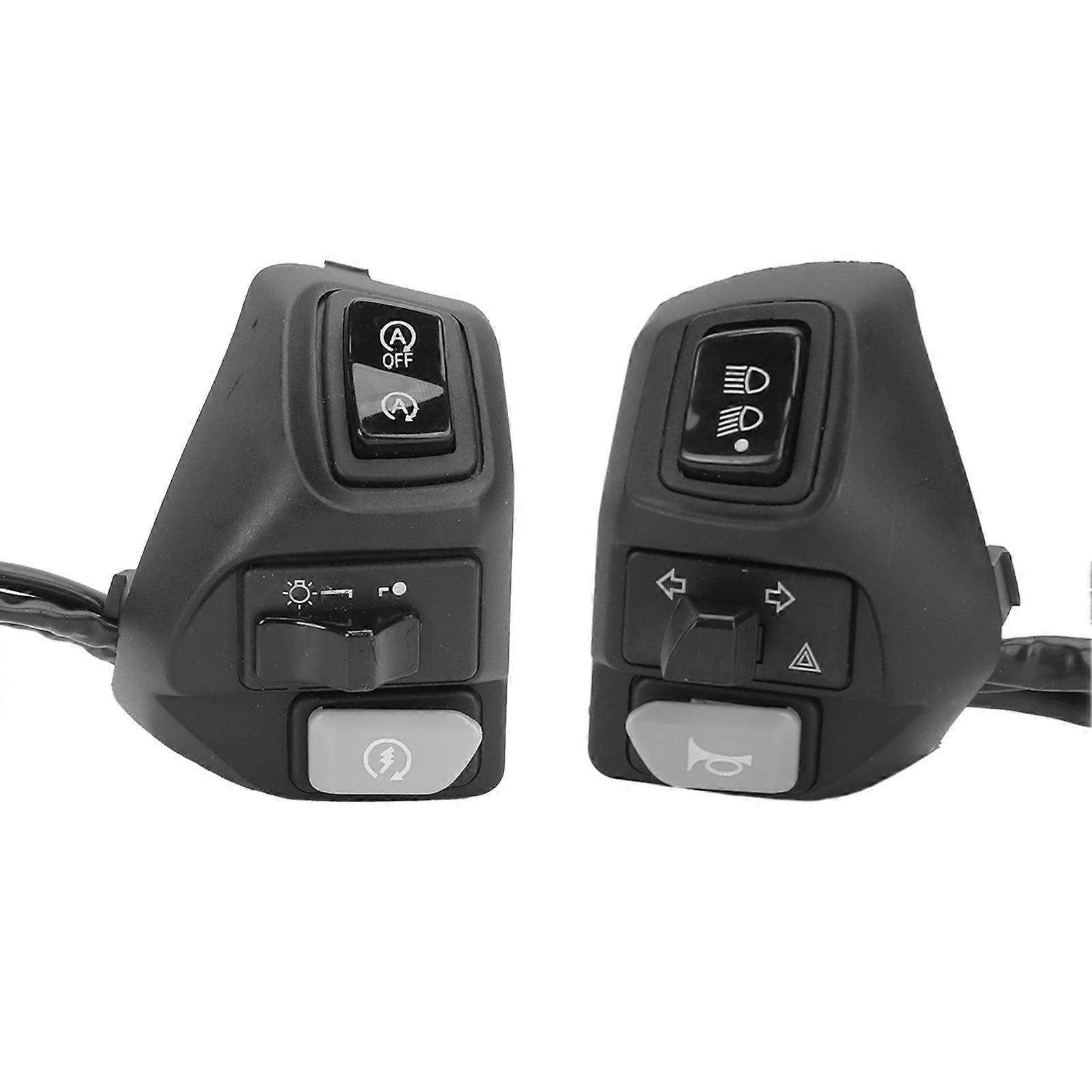 2PCS Handlebar Switch Low/High Beam Horn Button Replacement for Yamaha AEROX 155 125