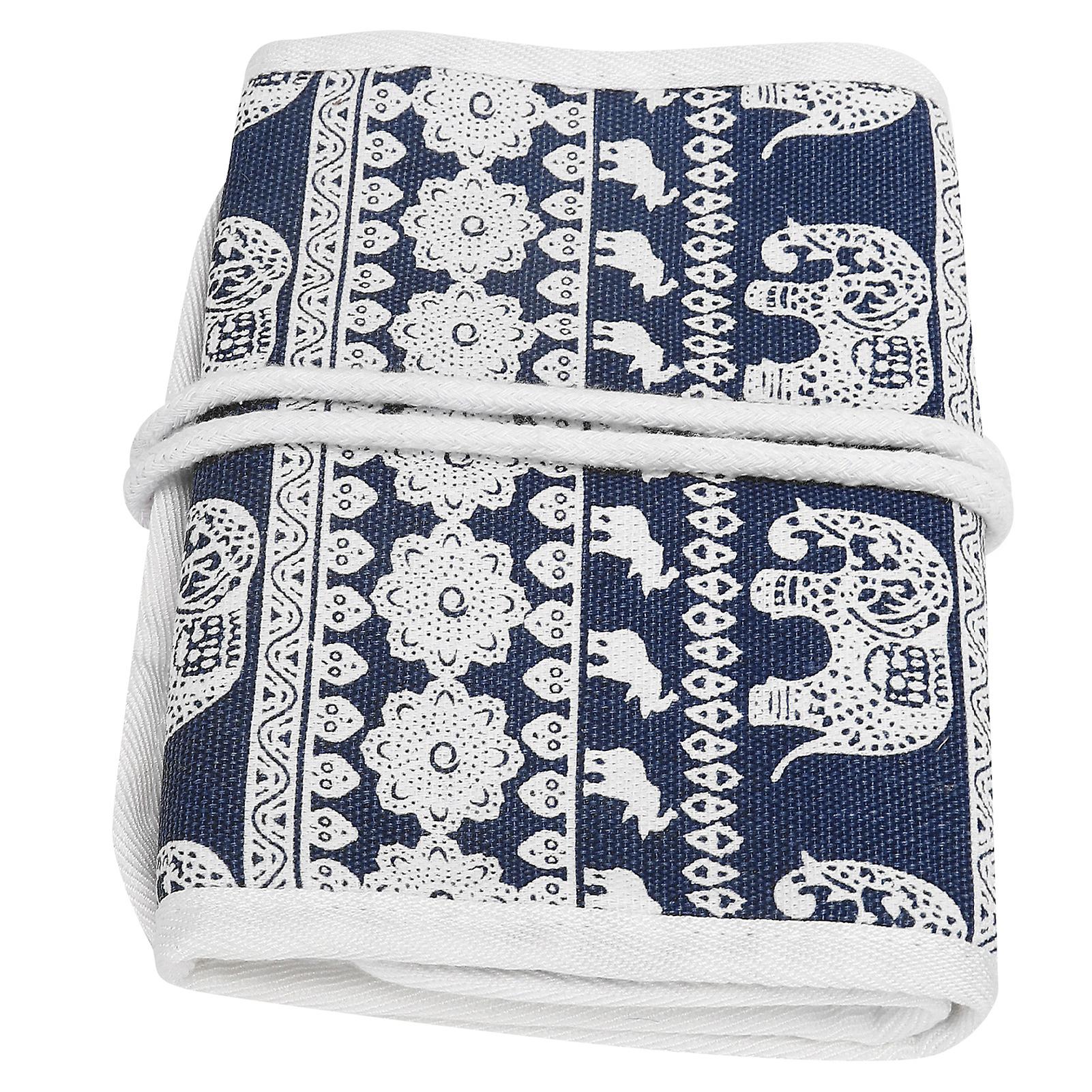 Knitting Needles Case Empty Crochet Hooks Storage Bag Knitting Needle Storage Zipper BagElephant 