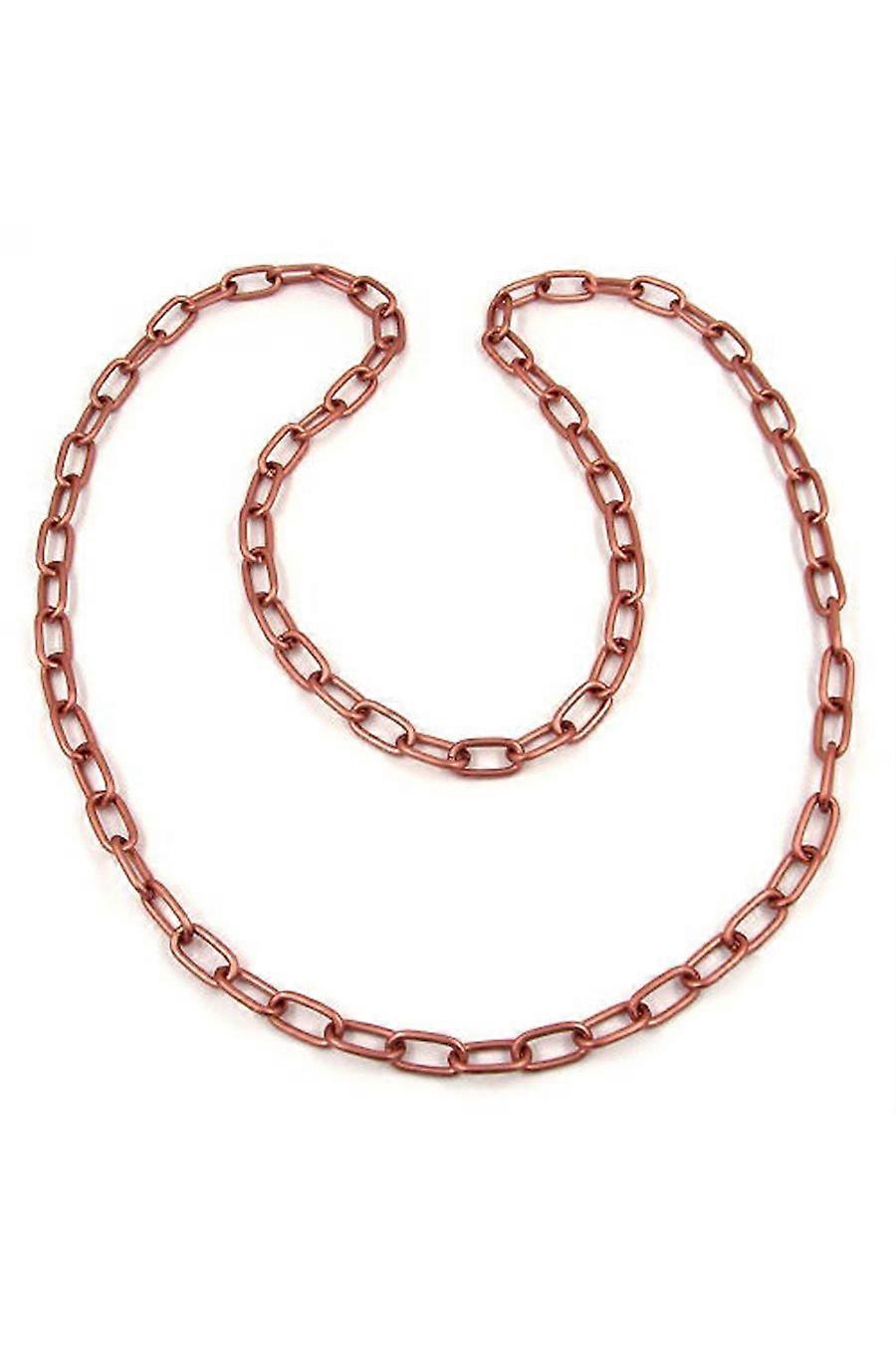 Necklace Anchor Chain 8mm Copper Colour - Gl02213