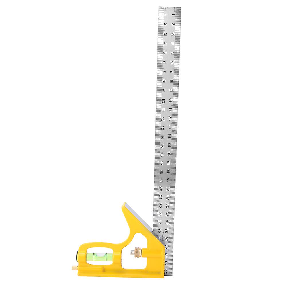 Stainless Steel Adjustable Combination Square Angle Ruler 90 Degree Woodworking Measuring Tool