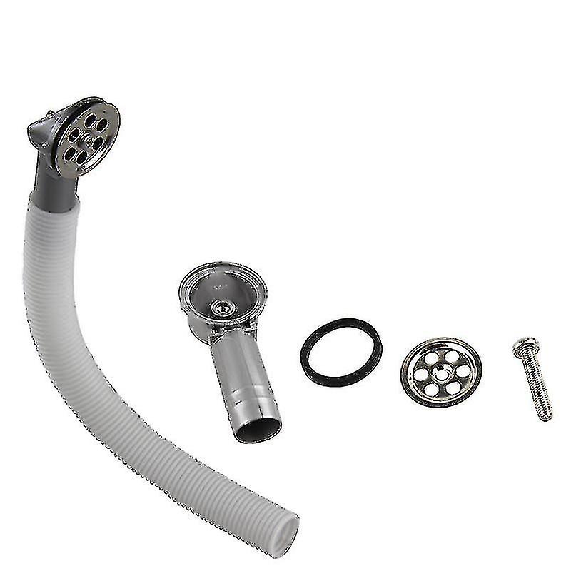 Gootsteen afdruiprek Laterale ronde overloop wastafel accessoires overloopbuis voor spoelbak uitbreidbare overloopbuis, ronde aansluiting