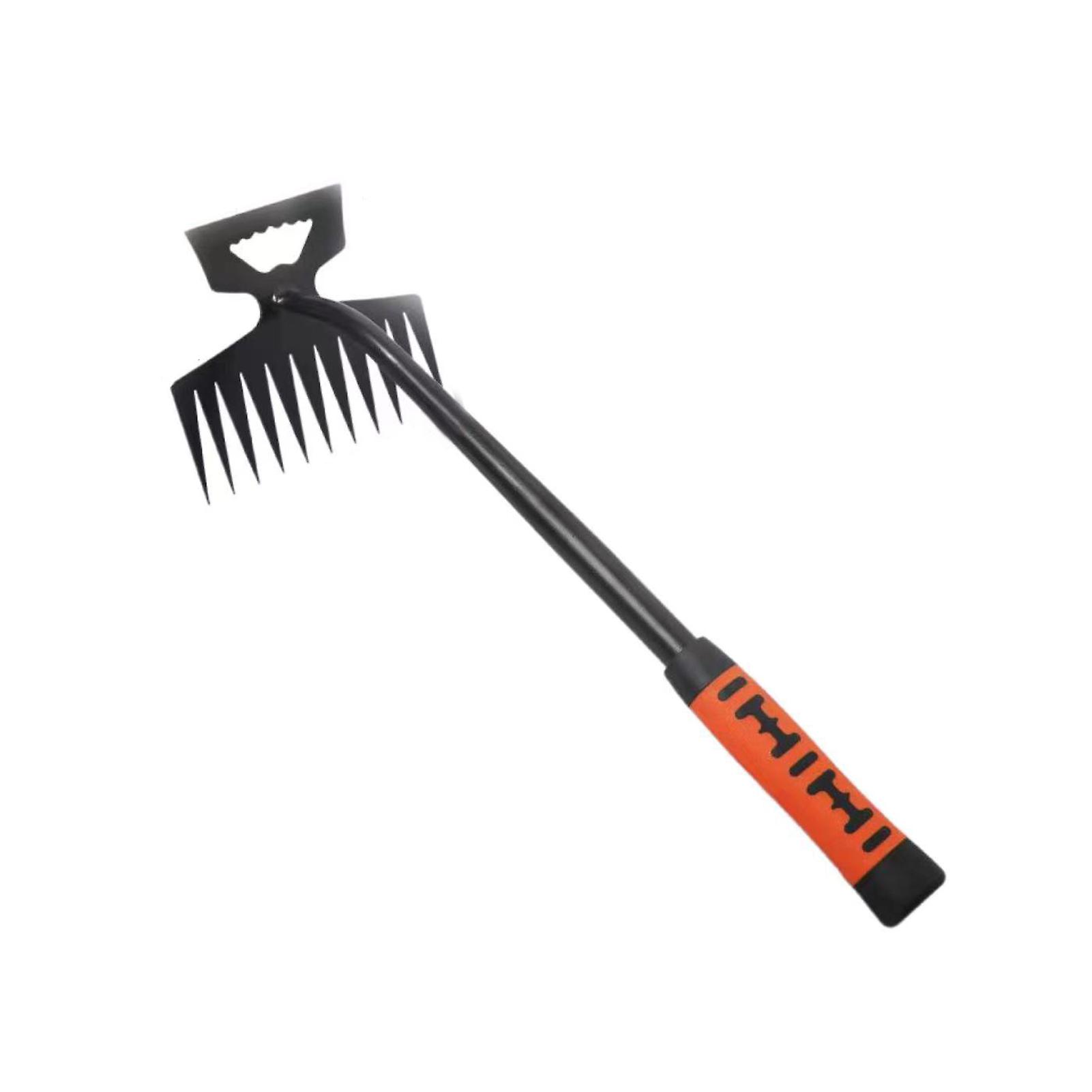 Dual Headed Weeding Tool Multi Tines Steel Hoe Cultivator Garden Tools for Weeding Ditching