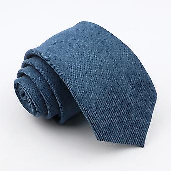 Men's Solid Color Tie Soft Down Suede Colorful Red Blue Gray Green 7cm Cotton Tie For Formal Wedding Groom Nice Gift