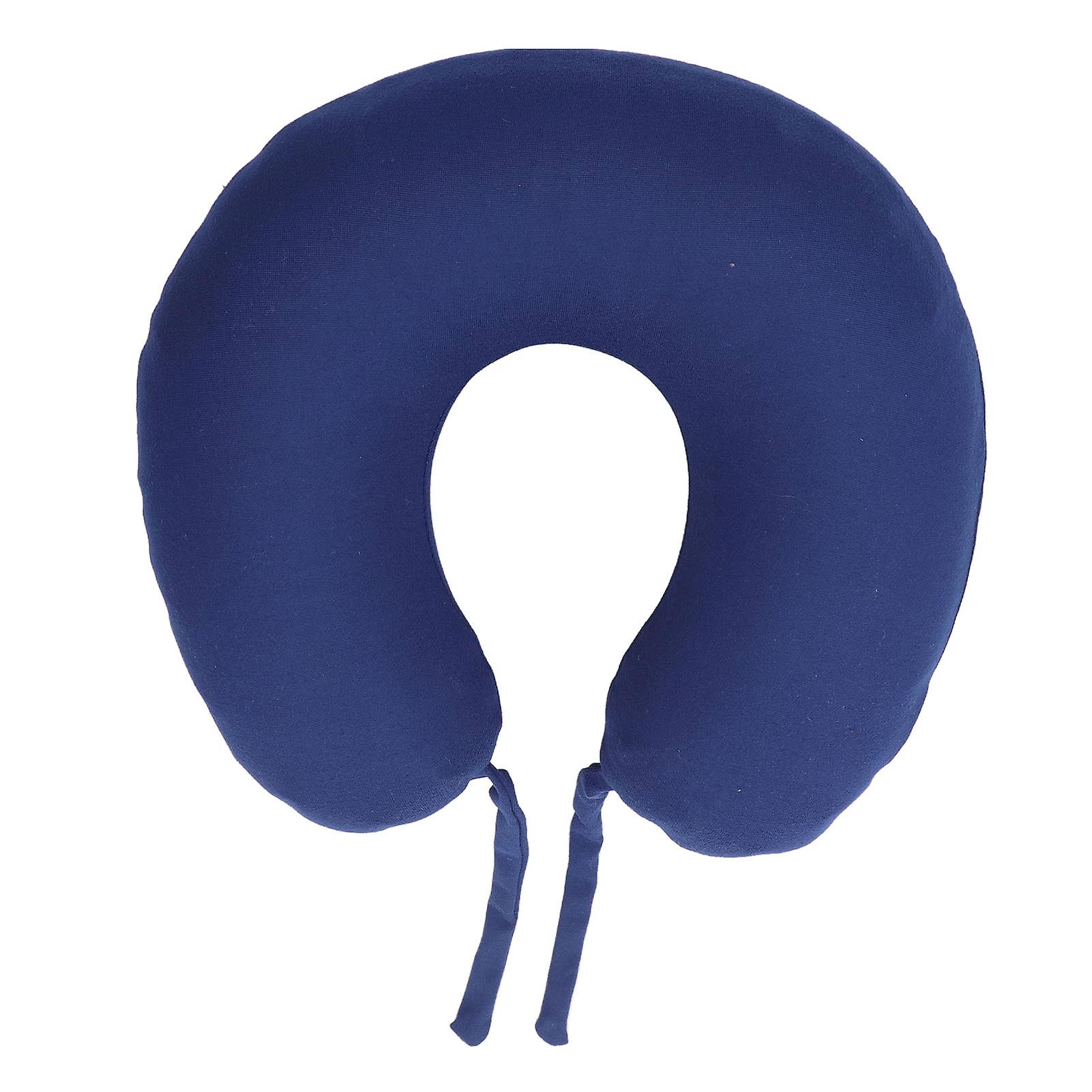 Press Type Inflatable U Shaped Pillow Portable Inflatable U Shaped Neck Pillow for Office Sleeping Rest Travel 