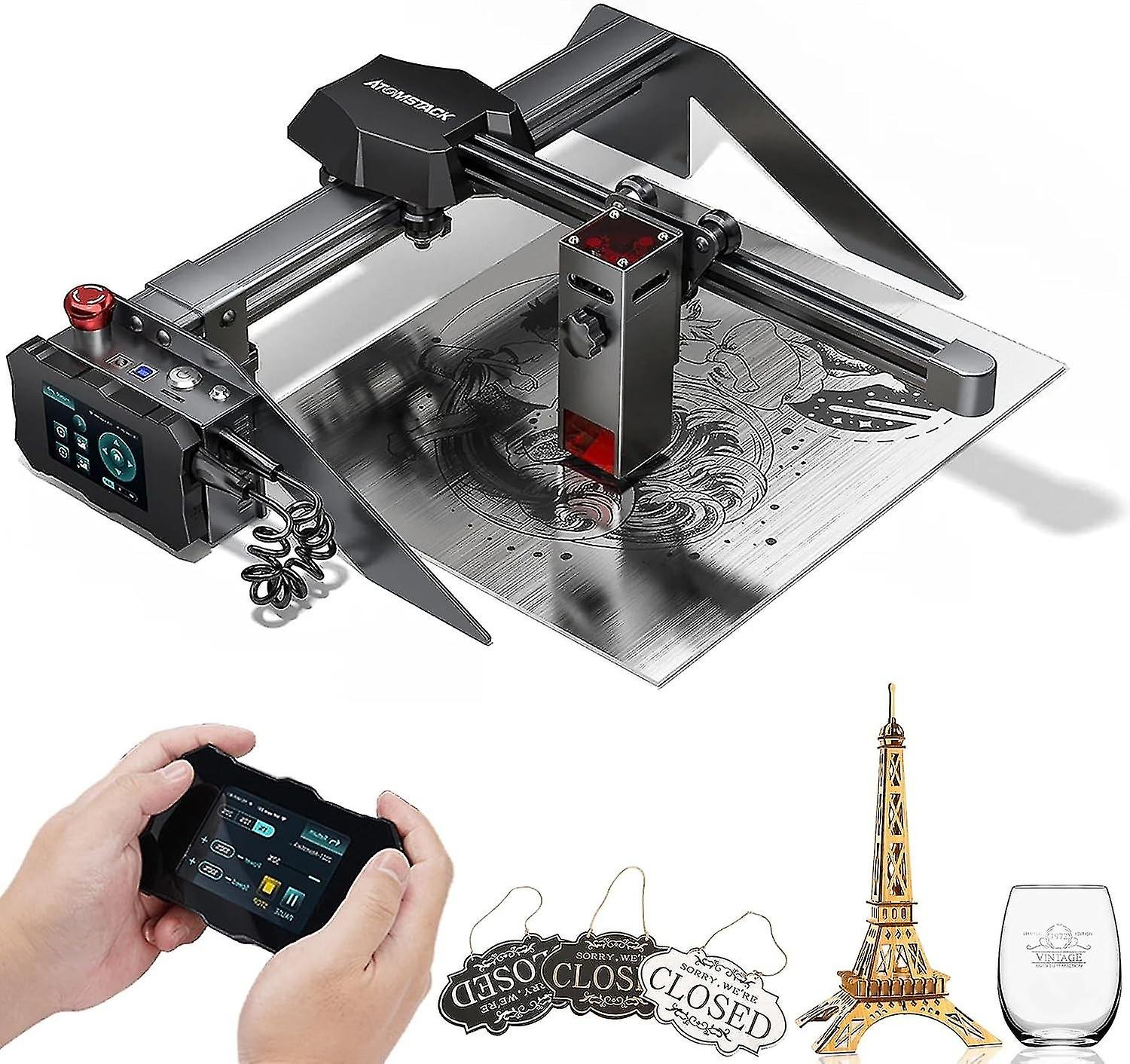 Laser Engraver with Touch Screen Control Terminal, Support Offline TF Card Engraving, 40W Portable M