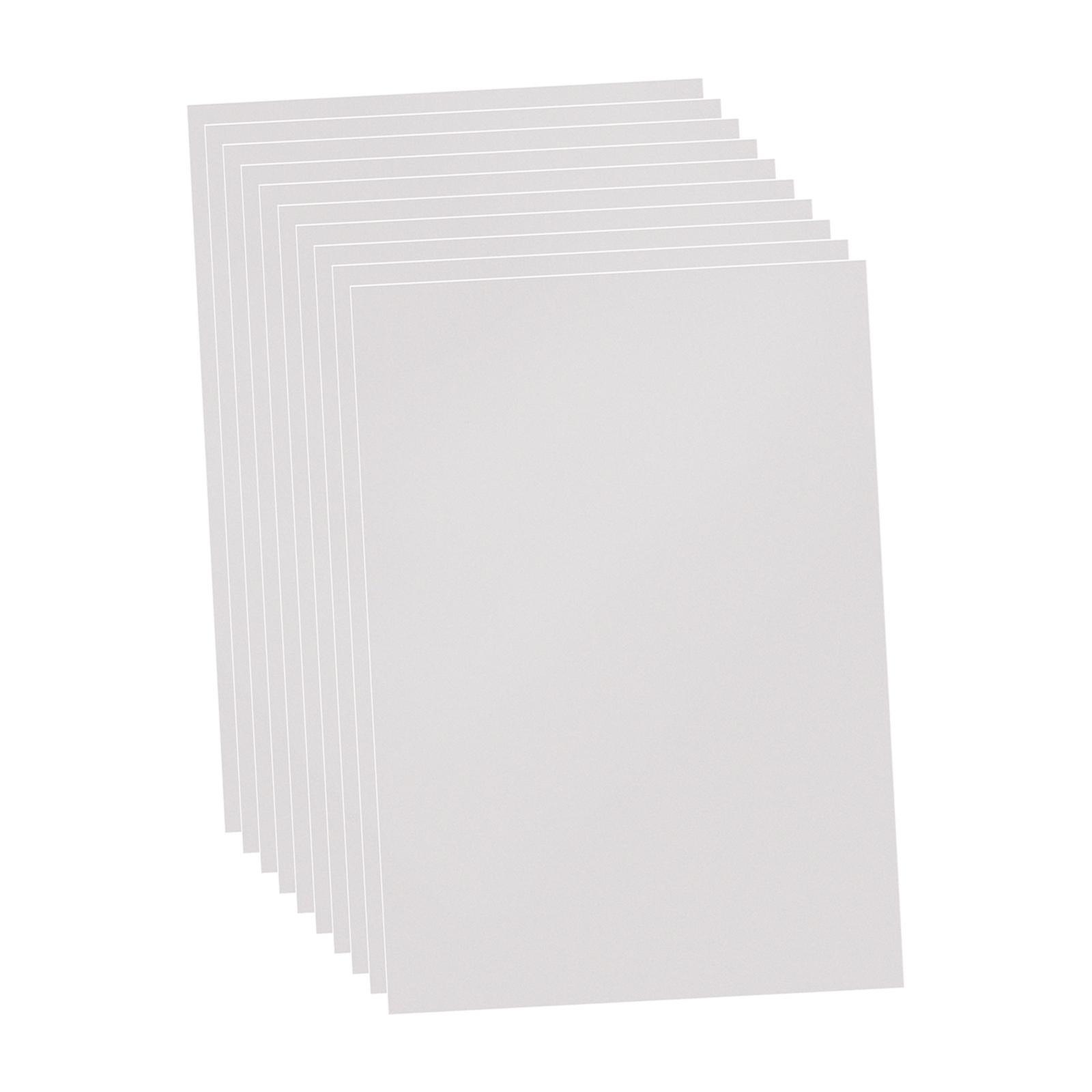 10x PVC Sheets Decorative Plastic Sheets for DIY Cutting Office Model Making Clear
